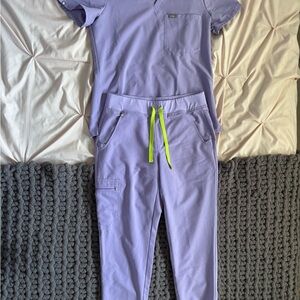 Figs Light Purple Technical Collection Top